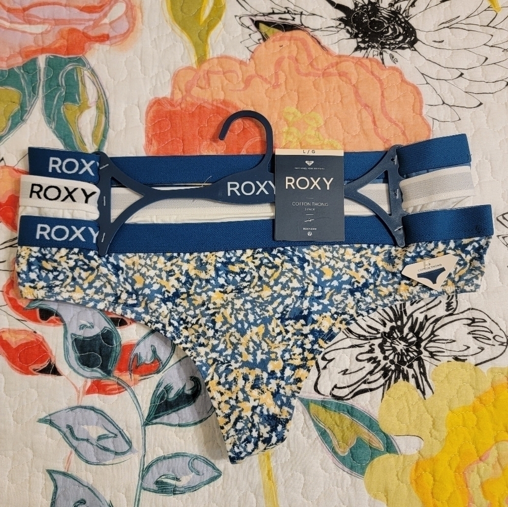 Roxy 3 pk Ladies Thong Panties
